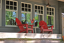 Porch of a Russell Cabin in Nichols Cove