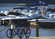 Bikes at The Ridge Marina