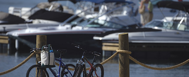 Bikes at The Ridge Marina